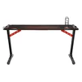 ULTRADESK SPACE XXL RED játékasztal, 154x61 cm, 78 cm, RGB megvilágítás érintőképernyővel
