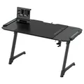 ULTRADESK játékasztal SPACE XXL V2 FEKETE, 144x70 cm, 75 cm, LED RGB háttérvilágítás érintéssel