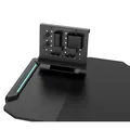 ULTRADESK játékasztal SPACE XXL V2 FEKETE, 144x70 cm, 75 cm, LED RGB háttérvilágítás érintéssel