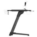 ULTRADESK játékasztal SPACE XXL V2 FEKETE, 144x70 cm, 75 cm, LED RGB háttérvilágítás érintéssel
