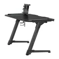 ULTRADESK játékasztal SPACE XXL V2 FEKETE, 144x70 cm, 75 cm, LED RGB háttérvilágítás érintéssel