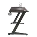ULTRADESK SPACE XXL WHITE játékasztal, 154x61 cm, 78 cm, RGB megvilágítás érintőképernyővel