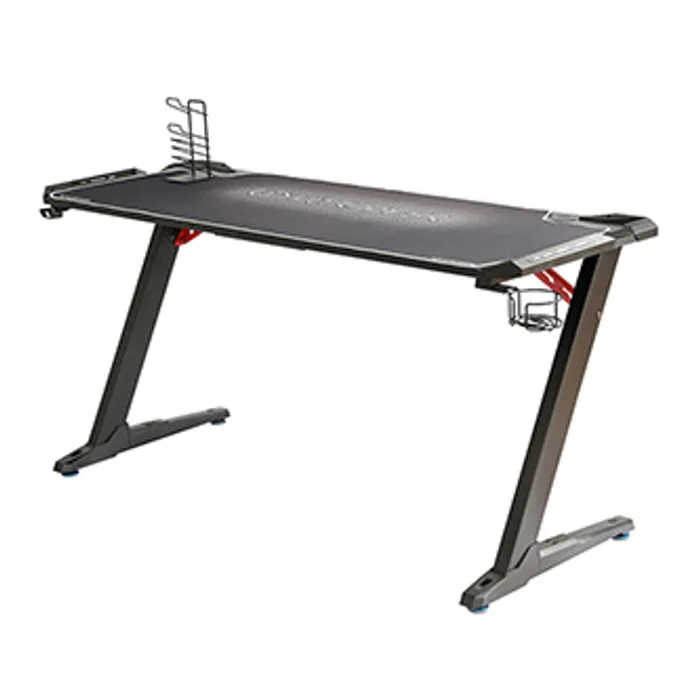 Termék főképe ULTRADESK Herní stůl SPACE XXL WHITE, 154x61 cm, 78 cm, RGB podsvícení s dotykovým panele