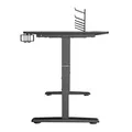 ULTRADESK játékasztal Ultradesk CRUISER BLACK, 160x70 cm, 66-82 cm, fejhallgató tartó, 3 nyílással