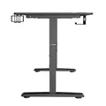 ULTRADESK játékasztal Ultradesk CRUISER BLACK, 160x70 cm, 66-82 cm, fejhallgató tartó, 3 nyílással