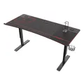 ULTRADESK játékasztal Ultradesk CRUISER RED, 160x70 cm, 66-82 cm, fejhallgató tartó, 3 lyuk