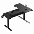Következő termékkép ULTRADESK WINGER játékasztal - fekete, 111x155x60 cm, 75-122 cm, elektromosan állítható magasság