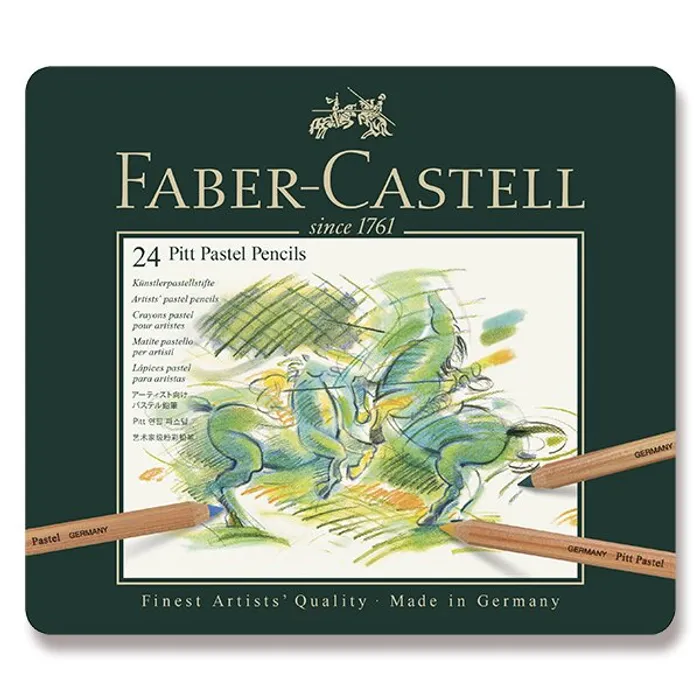 Termék főképe Umělecké pastely Faber-Castell Pitt Pastel plechová krabička, 24 barev 112124