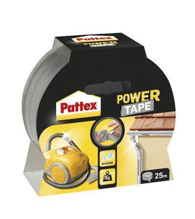 Termék főképe Universální lepící páska, 50 mm x 25 m, HENKEL "Pattex Power Tap", stříbrná