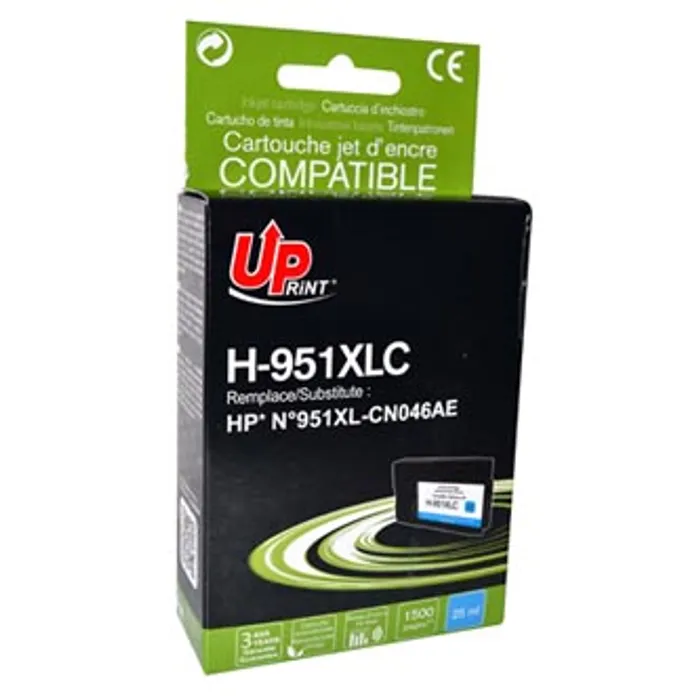Termék főképe UPrint kompatibilní ink CN046AE, s CN046AE, HP 951XL, cyan, 1500str., 25ml, H-951XL-C, pr