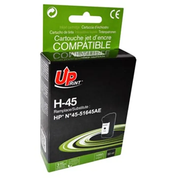 Termék főképe UPrint kompatibilní ink s 51645AE, black, 50ml, H-45B, pro HP DeskJet 850, 970Cxi, 1100,