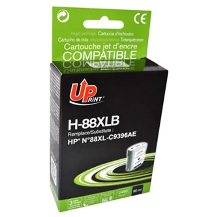 Termék főképe UPrint kompatibilní ink s C9396AE, HP 88XL, black, 80ml, H-88B, pro HP OfficeJet Pro K540