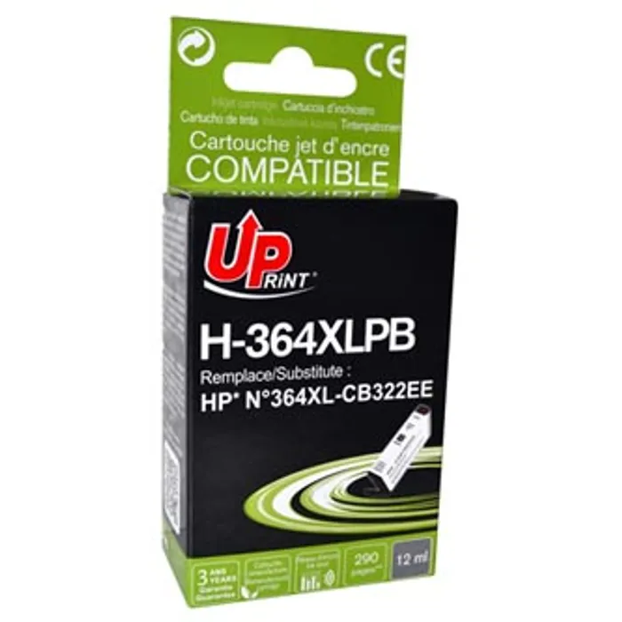 Termék főképe UPrint kompatibilní ink s CB317EE, CB322EE, HP 364, photo black, 12ml, H-364XL-PB, pro HP