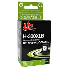 UPrint kompatibilis tinta CC641EE, HP 300XL, fekete, 19 ml, H-300XL-B, HP DeskJet D2560 készülékhez