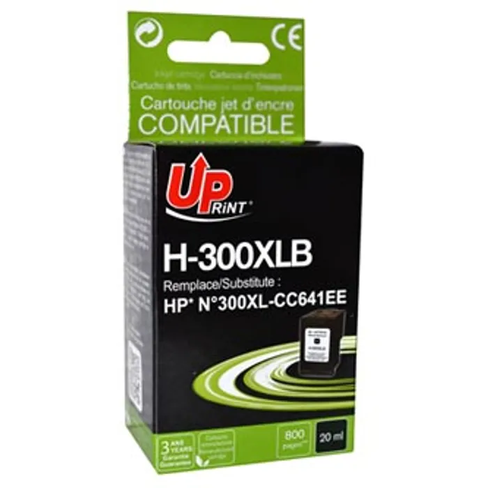 Termék főképe UPrint kompatibilní ink s CC641EE, HP 300XL, black, 19ml, H-300XL-B, pro HP DeskJet D2560