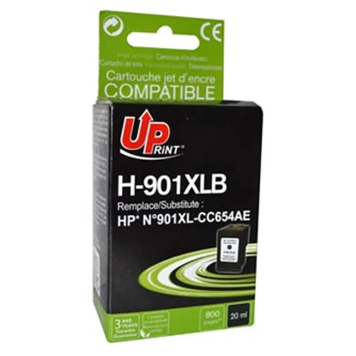 Termék főképe UPrint kompatibilní ink s CC654AE, HP 901XL, black, 20ml, H-901XLB, pro HP OfficeJet J458