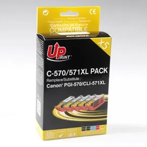 UPrint kompatibilis tinta CLI571-el, 2xblack/1xcyan/1xmagenta/1xyellow, C-570/571XL PACK, szia