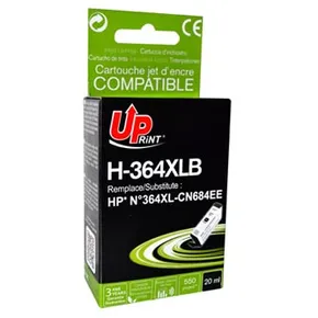 UPrint kompatibilis tinta CN684EE-vel, HP 364XL, fekete, 20 ml, H-364XLB, chippel, HP Photo-hoz