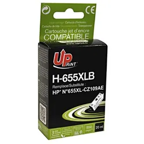 UPrint kompatibilis tinta CZ109AE, HP 655, fekete, 550 oldal, 20 ml, H-655XLB, HP Deskjethez