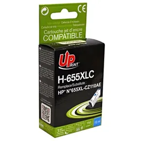 UPrint kompatibilis tinta CZ110AE, HP 655, cián, 750 oldal, 12 ml, H-655XLC, HP Deskjethez