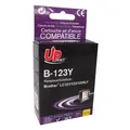 UPrint kompatibilis tinta LC-123Y, sárga, 600 oldal, 10 ml, B-123Y, Brother MFC-J4510 D