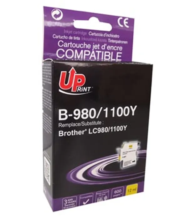 Termék főképe UPrint kompatibilní ink s LC-980Y, yellow, 12ml, B-980Y, pro Brother DCP-145C, 165C