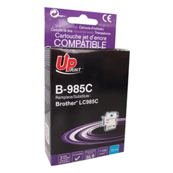 Termék főképe UPrint kompatibilní ink s LC-985C, cyan, 12ml, B-985C, pro Brother DCP-J315W