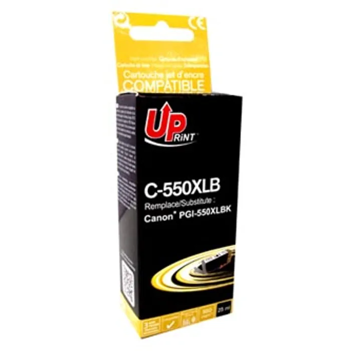 Termék főképe UPrint kompatibilní ink s PGI550BK XL, black, 25ml, C-550XLB, high capacity, pro Canon Pi