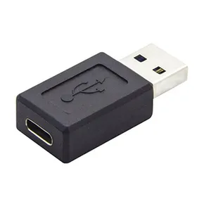 USB (3.0) kicsinyítés, USB (3.0), USB A (3.0) M-USB C (3.1) F, 0, fekete, műanyag zacskó, műanyag