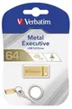 USB flash meghajtó Exclusive Metal, 64 GB, USB 3.0, VERBATIM arany