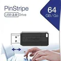 Következő termékkép USB flash meghajtó PinStripe, fekete, 64 GB, USB 2.0, 10/4MB/sec, SZÓRADÍTÁS
