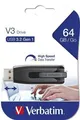 USB flash meghajtó V3, fekete-szürke, 64 GB, USB 3.0, 60/12 MB/s, SZÓ,