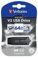 USB flash meghajtó V3, fekete-szürke, 64 GB, USB 3.0, 60/12 MB/s, SZÓ,