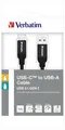 USB kábel, ezüst, 1 m, USB-C 3.1 - USB-A, SZÓ