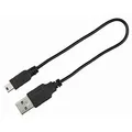 USB világító gallér FLAT, zöld M-L: 50 cm/18 mm
