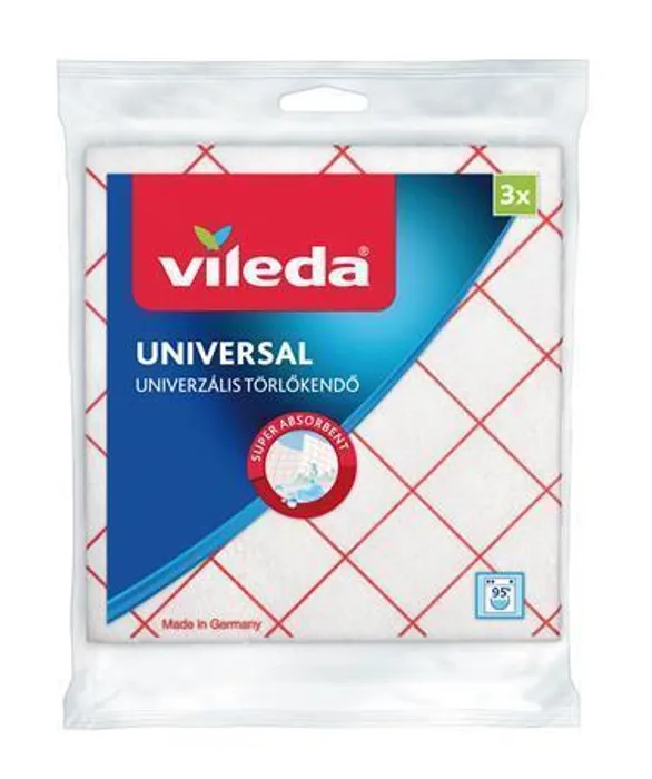 Termék főképe Utěrka, 34x36 cm, 3 ks, VILEDA "Universal", bílo-červená