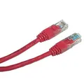 UTP patchcord, Cat.5e, RJ45 M-0,25m, árnyékolatlan, piros, gazdaságos
