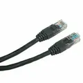 UTP patchcord, Cat.5e, RJ45 M-0.5m, árnyékolatlan, fekete, gazdaságos
