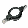 UTP patchcord, Cat.5e, RJ45 M-1.2m, árnyékolatlan, tekercses, fekete, gazdaságos