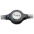 UTP patchcord, Cat.5e, RJ45 M-1.2m, árnyékolatlan, tekercses, fekete, gazdaságos