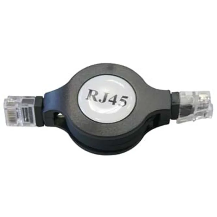 Termék főképe UTP patchcord, Cat.5e, RJ45 M-1.2m, nestíněný, navíjecí, černý, economy