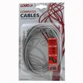 Következő termékkép UTP patchcord, Cat.5e, RJ45 M-3m, árnyékolatlan, keresztezett, szürke, 2 PC csatlakoztatásához, embléma, blist