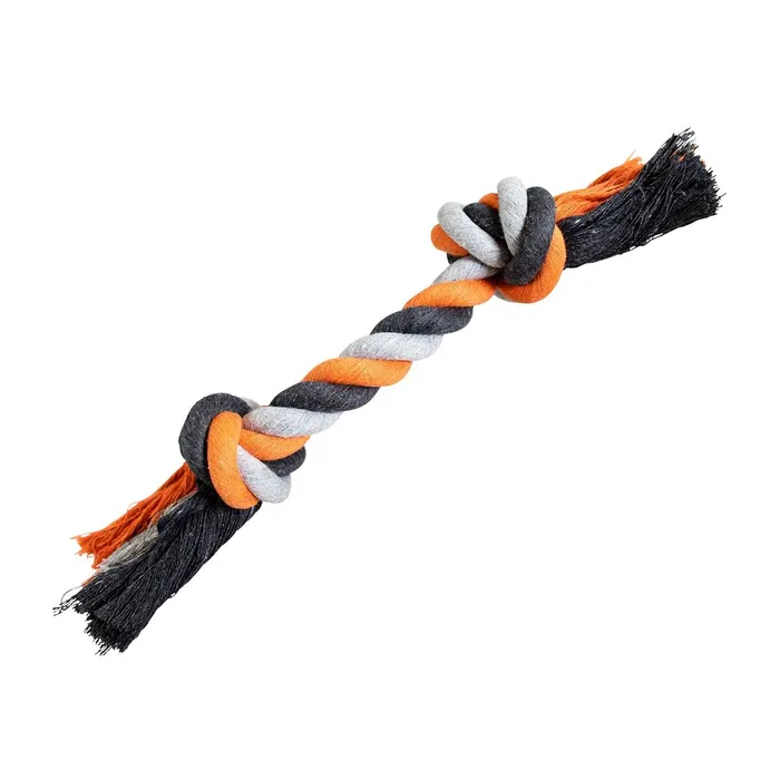 Termék főképe Uzel HipHop bavlněný 2 knoty, šedá - tm.šedá, oranžová 20cm, 55g