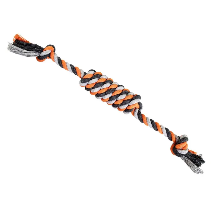 Termék főképe Válec JUMBO HipHop bavlněný s 2 knoty, šedá, tm.šedá, oranžová 38cm, 100g