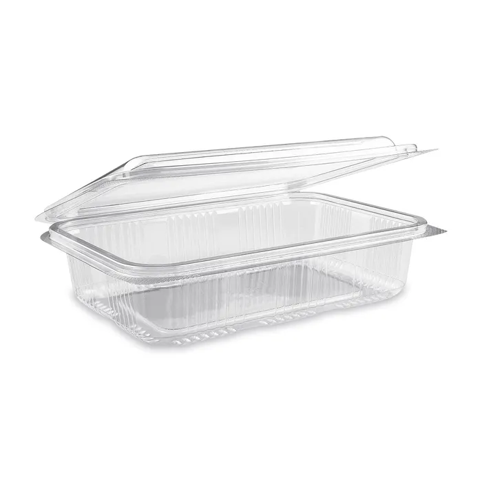 Termék főképe Vanička hranatá průhledná s víčkem 1000 ml (PET) [50 ks]