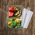 Következő termékkép Szögletes doboz (PP) 2-részes átlátszó 186 x 133 mm 1000ml [50 db]