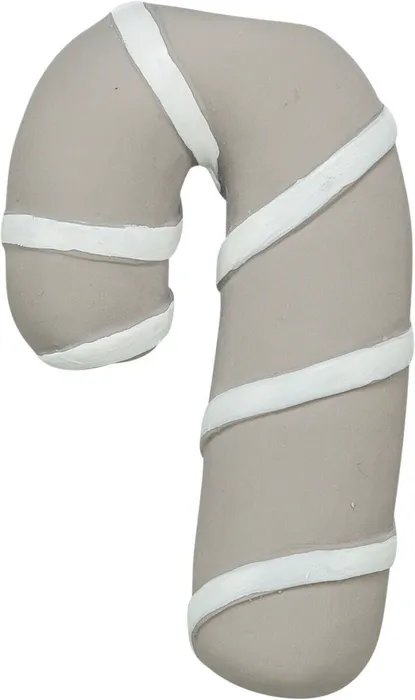 Termék főképe Vánoční cukrová hůlka, se zvukem, 10 cm, latex, šedobéžová