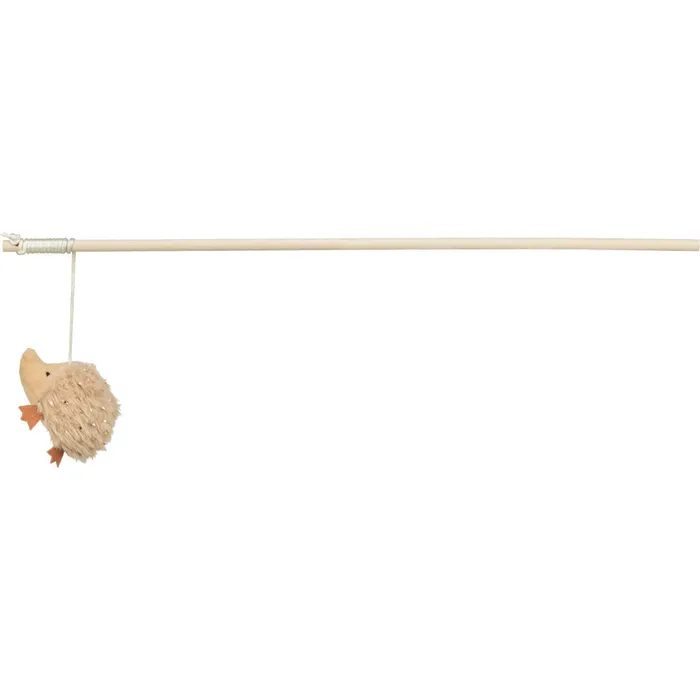 Termék főképe Vánoční hrací prut s ježkem a catnipem, 48 cm, plyš/dřevo, béžová/zlatá