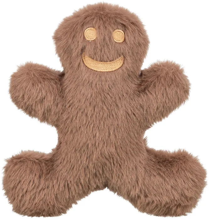 Termék főképe Vánoční postavička perníček, se zvukem, 16 cm, plyš, hnědá