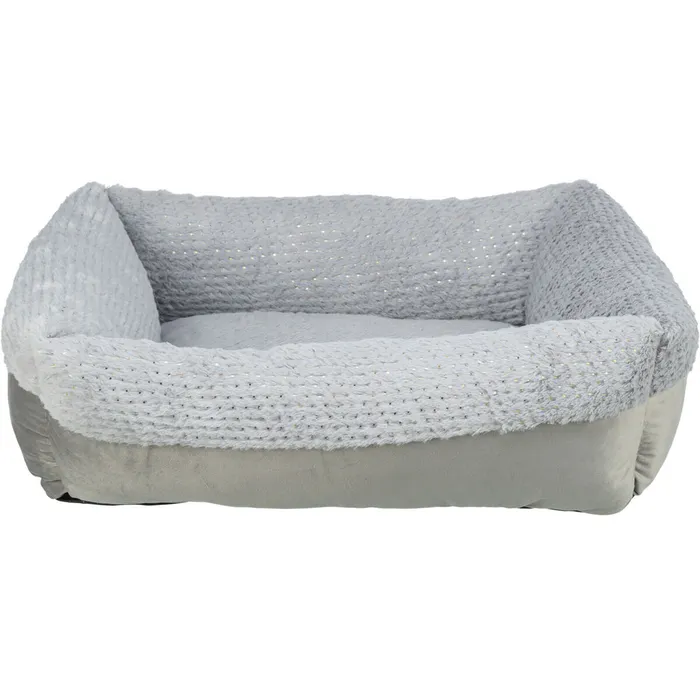 Termék főképe Vánoční sametové lůžko LIVIA Soft s hebkým okrajem, šedá 60 x 50 cm